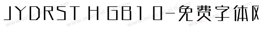 JYDRST H GB1 0字体转换